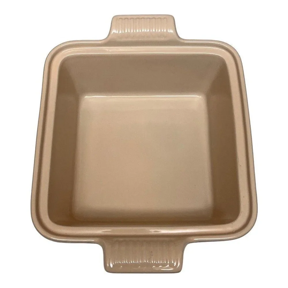 Le Creuset Mist Gray Deep Square Casserole Dish 4 qt with Lid‎ 10” Christmas